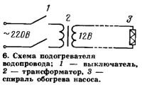 6. Схема подогревателя водопровода