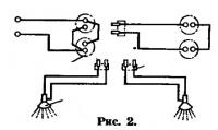 Рис. 2. Схема подключения ламп