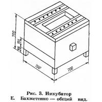 Рис. 3. Инкубатор Е. Бахметенко — общий вид
