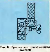 Рис. 3. Крепление открывающихся панелей