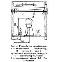 Рис. 4. Устройство инкубатора